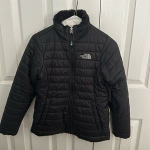 Girls M (10/12) North Face reversible jacket.